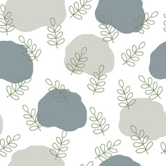 Vector Scandinavian Nature Pattern Design. Perfect for fabric, wallpaper, stationery and scrapbooking projects and other crafts and digital work.