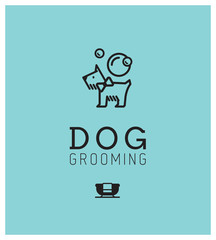 logo pour salon de toiletteur canin