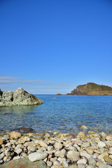 Fototapeta na wymiar Beautiful seascape of Sadogashima, Japan
