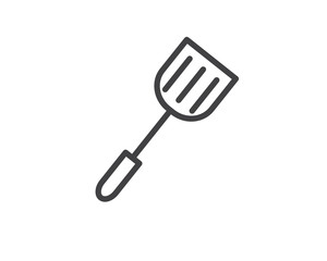 spatula line icon illustration vector,cooking line icon illustration design