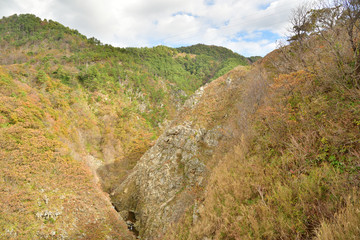Autumn valley in Sadogashima, Japan