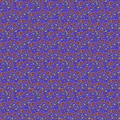 Small Hellebore flower seamless high density random repeat vector pattern background 