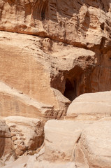 Cave and stairs at Petra, Jordan
