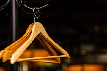 Wooden Floor Hanger with Hangers