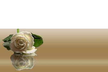 Cutouts of white roses with glitter. Well suited for your wedding photos, invitations or even for Christmas.