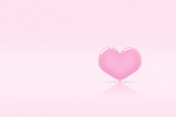 Obraz na płótnie Canvas Love and valentine concept, love shape with pink background 