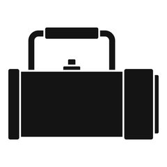 Underwater flashlight icon. Simple illustration of underwater flashlight vector icon for web design isolated on white background