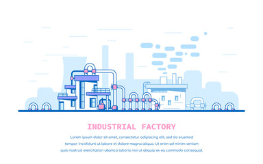 Industrial factory scene