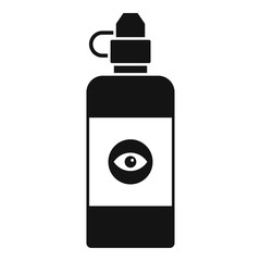 Eye clean lotion icon. Simple illustration of eye clean lotion vector icon for web design isolated on white background