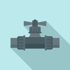 Water irrigation tap icon. Flat illustration of water irrigation tap vector icon for web design