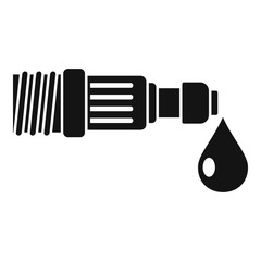 Drop irrigation pipe icon. Simple illustration of drop irrigation pipe vector icon for web design isolated on white background