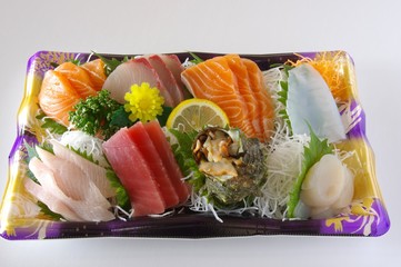 刺し身　刺し身の盛り合わせ　sashimi