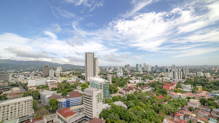 Cebu island urban city area day view, philippines