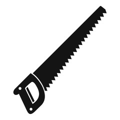 Hand saw icon. Simple illustration of hand saw vector icon for web design isolated on white background
