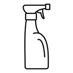 Spray bottle icon. Outline spray bottle vector icon for web design isolated on white background