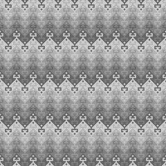 Seamless geometric ethnic pattern. Turkish kilim style.  Shades of gray. Swatch is included in EPS file.