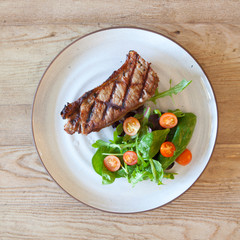 Grilled Steak and  Salad