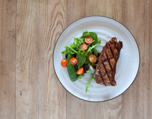 Grilled Steak and  Salad