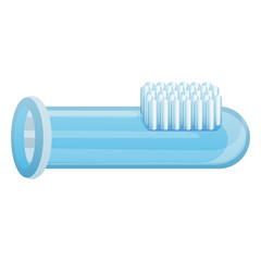 Toothbrush glass tube icon. Cartoon of toothbrush glass tube vector icon for web design isolated on white background