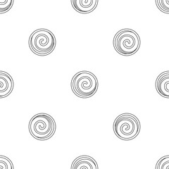 Spiral cake icon. Outline illustration of spiral cake vector icon for web design isolated on white background