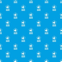 Cutting sevice pattern vector seamless blue repeat for any use