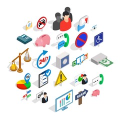 Comfy icons set. Isometric set of 25 comfy vector icons for web isolated on white background