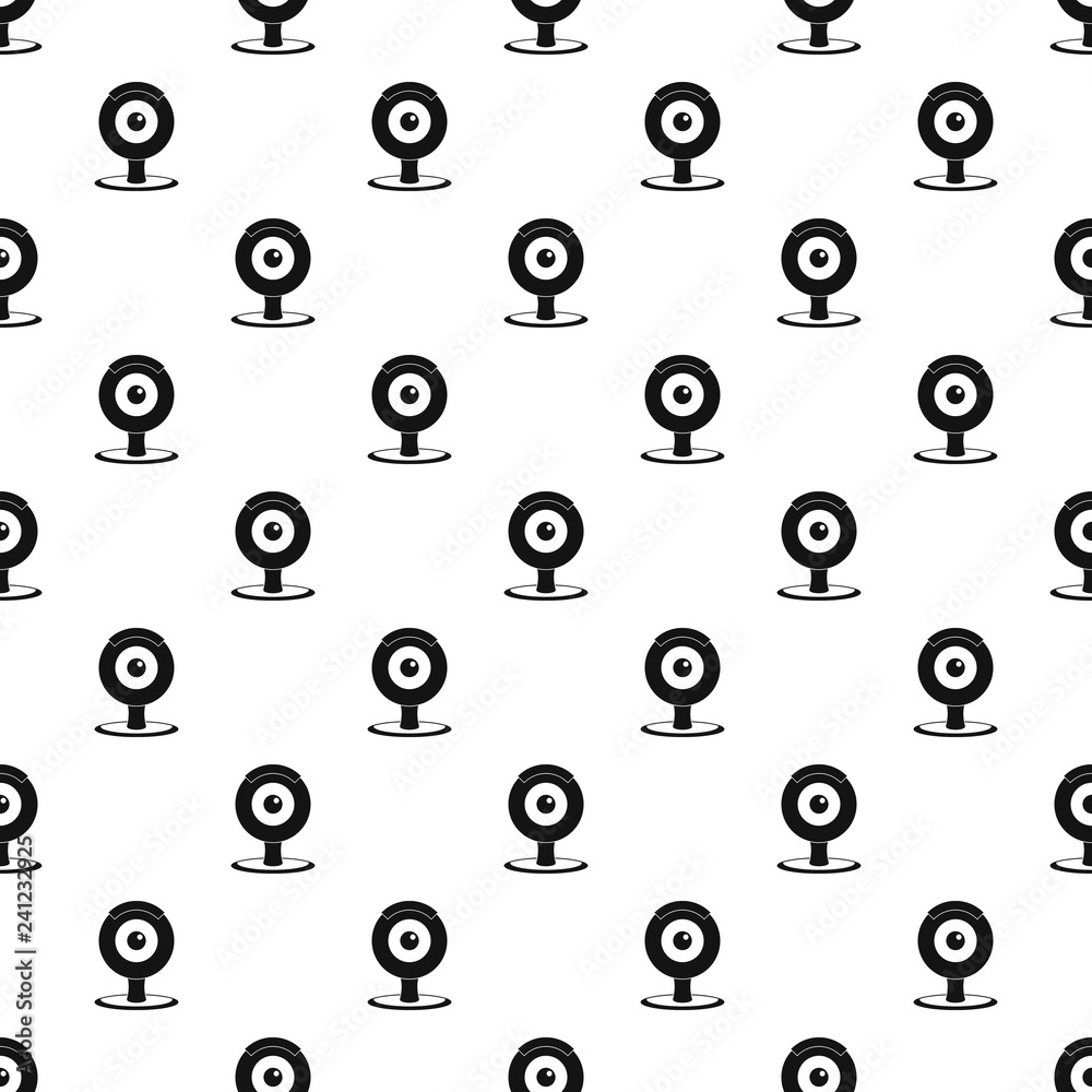 Poster web camera pattern seamless vector repeat geometric for any web design