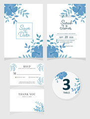 wedding invitation card template Vector illustration. 