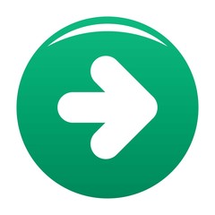 Arrow icon in black. Simple illustration of arrow icon vector isolated on white background