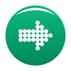 Arrow icon in black. Simple illustration of arrow icon vector isolated on white background