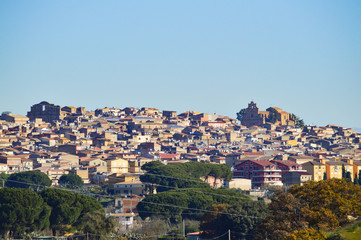 Fototapeta premium View of Mazzarino, Caltanissetta, Sicily, Italy, Europe