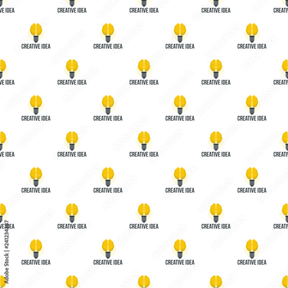 Poster mental creative idea pattern seamless vector repeat for any web design