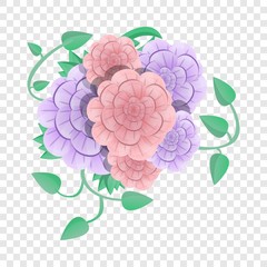 Camellia flower concept background. Cartoon illustration of camellia flower vector concept background for web design