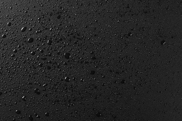 Water droplets on black background - Image texture