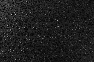 Water droplets on black background - Image texture