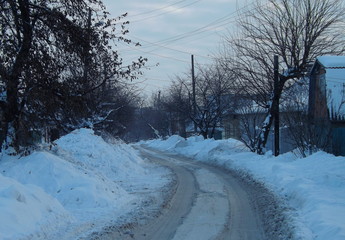 Obraz premium road in winter