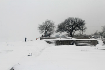  Winter dongting lake scenery