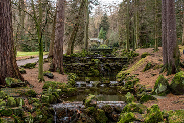 watercourse ,aqueduct  kassel wilhemshohe, Germany