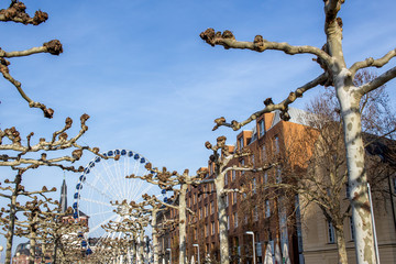 Ferriswheel Düsseldorf Old Town