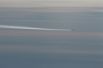 A plane in the sky... view from a plane