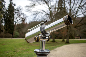 Fototapeta premium binoculars in the castle park