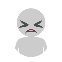 Disgusted face design