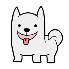 smiley dog draw