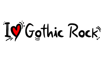 Gothic Rock music style love