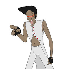 funny joking man pointing