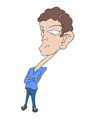 curisosity man illustration