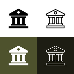 Bank Icon Set
