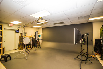 Professional Photography Studio With Lighting