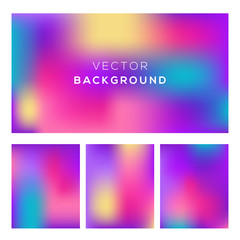 Abstract blurred gradient mesh background. Soft color gradients. Trendy modern design. Modern screen vector design for mobile app. Color background.