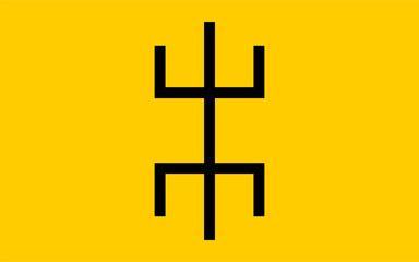 Obraz premium Tuareg ethnic flag